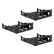 3X Adaptateur de Support de Baie Avant de Baie de Disque Dur de 3,5 Une 5,25 Pouces