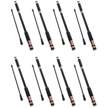 8X AL800 UHF VHF Telescopique BNC Antenne de Haute Qualite pour Portable Radio Bidirectionnelle TK-208 TK-308 pour Walkie Talkie IC-V85