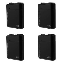 4pcs Carregador de Energia de EmergêNcia PortáTil Preto 4X AA Bateria USB para Celular