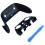 For PS5  Top Bottom Decorative Trim Shell Replacement Front Back Clip Shell for PS5  Wireless Controller Black 1
