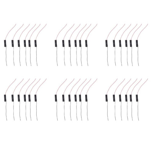 36Pcs Wired Connector 1.5V AAA Battery Holder Plastic Case Storage Box Black