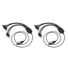 2X 8 in 1 USB Programming Cable for for Handy Walkie Talkie Car Radio CD Software
