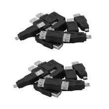 20 Stuecke Otg 5 Pin F / M Wechsler Adapter Konverter USB Stecker Auf Buchse Micro-USB
