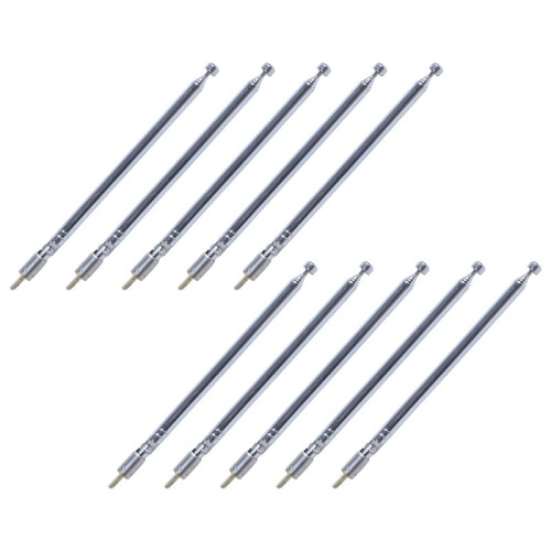 10X Antena TelescóPica de Substituição de 49 cm 19,3 Polegadas 6 Seções para TV de Rádio