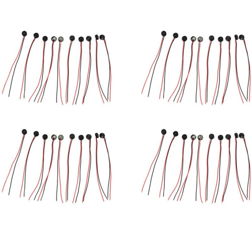 40PZ Electret Condenser Mic 4mm x 2mm per Pc Phone Mp3 Mp4