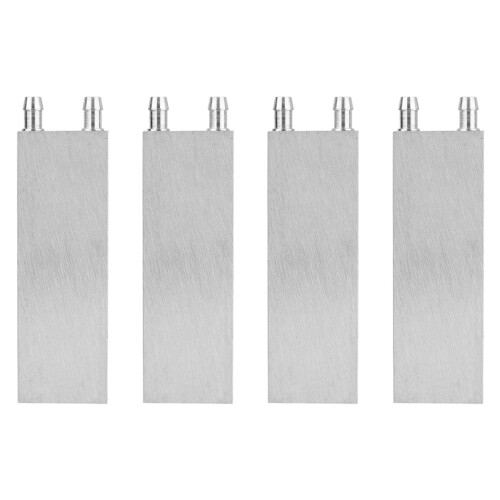 4X Aluminum Water Cooling Block 80X40X12mm Cooler for Computer CPU Radiator