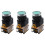 3X LA38-11/203 Push Button Momentary Heavy Duty Power Press  Green 1