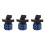 3X AC660V 25A 2-Pole 3-Position Momentary Plastic Rotary Changeover  +Black 1