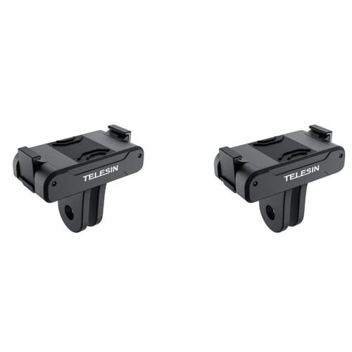 2X TELESIN Magnetic Two Claw Adapter Action Camera Accessories for  OSMO Action 3 Adapter