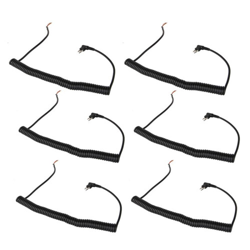 6X 2pin 4 Wire Speaker MIC Cable Spring  for  GP88S GP3688 GP2000 PMMN4013A