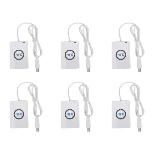 6X USB NFC Card Reader Writer ACR122U-A9 China Contactless RFID Card Reader Windows Wireless NFC Reader