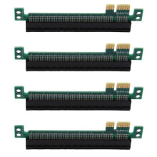 4X PCI-E Express 1X zu 16X Extender Konverter Stecker auf Buchse Riser-Kartenadapter-Erweiterung für Grafikkarte