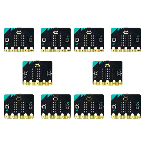 10X Bbc Microbit V2.0 Moederbord een Inleiding Tot Grafisch Programmeren in Python voor Basisscholen en Middelbare Scholen