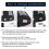 2X Combination Padlock Outdoor, Waterproof Heavy Duty Padlock with Code, Multifunctional Adjustable Long Padlock- Black 3