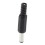 80 Pcs Black 2.5mm x 5.5mm  Power Male Plug Jack Adapter 2