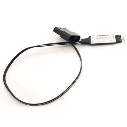 10X Computer Fan Lighting Effect Controller,5V 3-Pin/12V 4-Pin RGB Fan Equipment Wire Control/Remote Controller 2