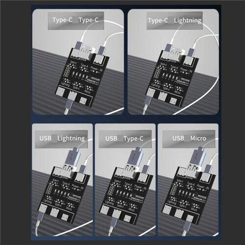 2X DT3 Data Cable Detection Board USB Cable Tester for IOS Android Type-C Short Circuit -Off Switching Test Board 2