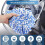 (White) 4 Pack RinseClean Spin Mop Replacement Head Spin Mop Refills Compatible 5