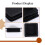 100mm x 100mm Plastic Ribbed Square End Caps Cover Tube Inserts 2 Pcs 2