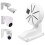 6X Security Camera Mount Bracket,ABS Indoor Outdoor Wall Mount L-Type Bracket for CCTV Security Dome IP Camera Mounting 5