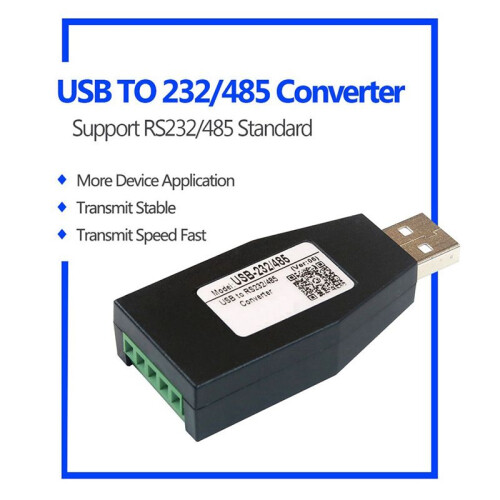 2X Módulo de Comunicação Serial USB para RS232 RS485 USB Grau Industrial Conversor de Sinal USB-232/485 2