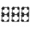 60X 18650 Lithium Battery Double Holder Bracket for DIY Cell Pack Black 6