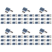 60 Stks 4-Kanaals IIC I2C Logic Level Converter Bi-Directionele Module 3.3V Naar 5V Shifter voor  (Pak van 60)