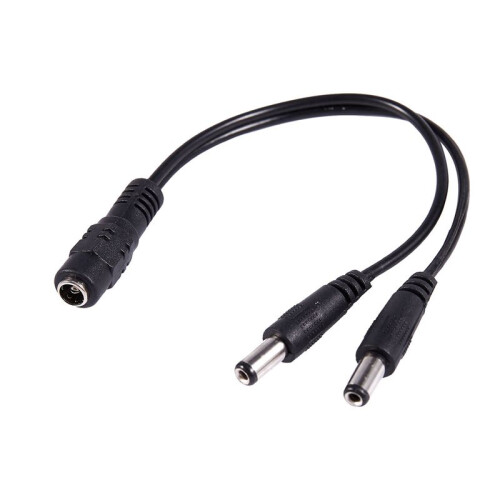 4 Pcs 5.5X2.1mm 1 to 2 M/F  Power Splitter Cable for Security CCTV Camera 2