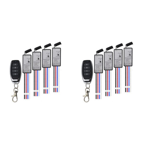 2X 433Mhz  Relay Wireless RF Remote Control  Power Transmitter DC5V-24V 1CH LED Lamp Controller Micro-Receiver