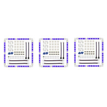 3 set LED Strip Connector 4 Pin 10mm Solderless RGB Light Strip Connector for 5050 SMD - Gapless Connectors,L Shape