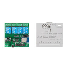 4CH Tuya WiFi DIY Timer 7-32V USB 5V 2.4G WiFi Smartlife Home Automation Module voor IFTT Alexa Home