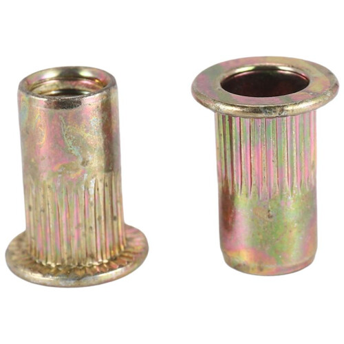 20pcs Flat  Metric Steel M5 Blind Insert Rivet Nut 1