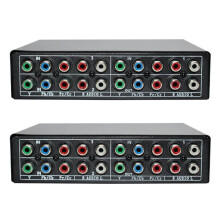 2X Selettore Interruttore Componente RGB 5 Interruttore Componente Cavo RCA YPBPR un 3 Vie Commutatore AV per PS2 Lettore DVD TV