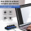 MK424Pro 4-Key  Customized Keyboard+Mechanical   USB+BT+2.4G Connection for Office Game Multimedia Black 10