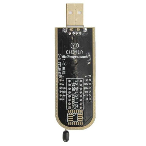 2X CH341A 24 25 Series EEPROM Flash BIOS USB Programmer Module + SOIC8 SOP8 Test Clip per EEPROM 93CXX / 25CXX / 24CXX 1
