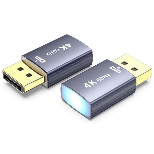4K DP Dummy-Plug-Display-Emulator, -Virtualmonitor, Headless--Display, EDID-Emulator, Virtualdisplay Grau 2
