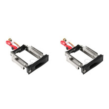 2X SSD da 3,5 Pollici A 5,25 Pollici Bay Tray HDD Rigido Montaggio Staffa Adattatore Telaio Convertitore per Computer PC