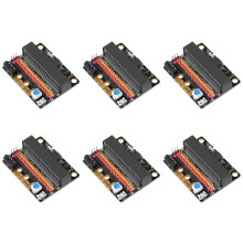 6X Carte D'Extension Micro-Bit Bouclier D'Adaptateur de DéRivation IOBIT V2.0 avec Buzzer pour BBC Micro: Programmation Graphique Python pour Peu