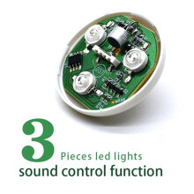 3X Multi-Färg USB LED Bilinteriörbelysning Lampa Atmosfärsljus Neonlampor Ljudsensor DJ Light