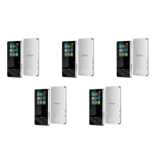 5X MP3 MP4-Speler 8G HiFi-Muziekspeler Ondersteunt Kaart, met FM-Wekker Stappenteller E-Book Ingebouwde Luidspreker-Zilver