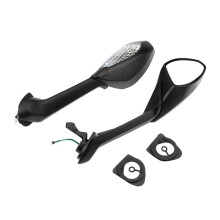 Motorcycle Rearview Mirror Reversing Mirror Reflector LED Turn Signal for Supersport 939 939s