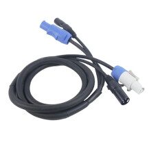 Pour ''Câble DMX Powercon Combinaison de Prise Powercon et de Ligne de Signal DMX XLR pour le Transit Du Signal de Connexion D'Alimentation Lumineuse