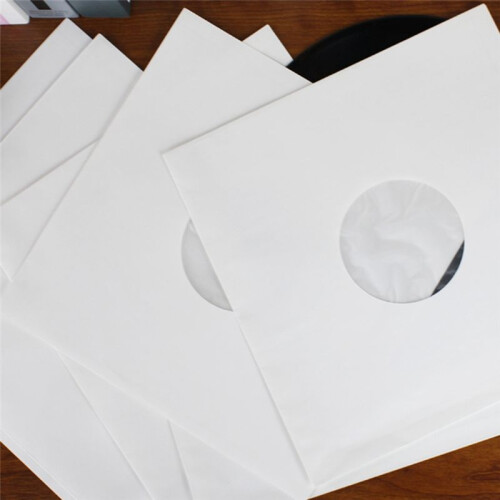 20 PeçAs 12 Polegadas Capa de Disco LP Mangas Externas ResseláVeis Saco de Papel Sacos de Armazenamento de Discos de Vinil 1