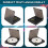 Portable CD Player Double Headphone Version Contact Button Reproductor CD Walkman Rechargeable Shockproof LCD Display 4