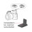 Back Clip Fixing Base Hot/Cold Shoe Adapter Plate for  MIC Wireless Microphone Cold Hot Shoe Plate 3