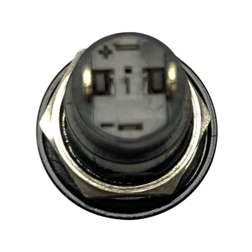 3X -Off Latching Waterproof 12mm Push Button  SPST 2A IP67, Black