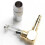 2pcs 3.5mm L Shape Jack Gold Plated 90 Degree Angle Audio Connector Audio Plug Silver 2