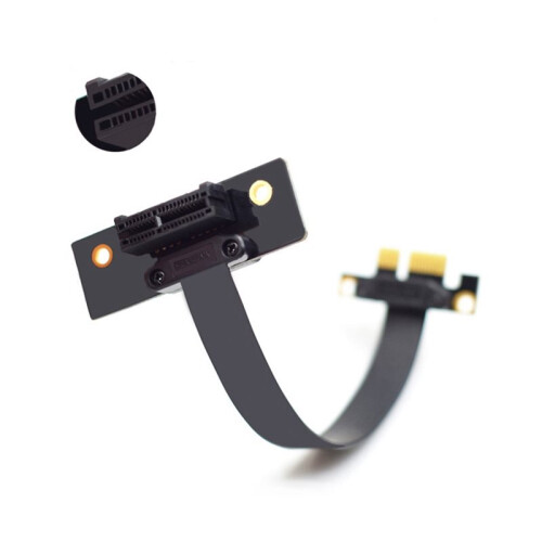 2X PCIE PCI Riser PCI-e Express Riser Card PCIE X1 Cabo de ExtensãO para Placa-MãE Extensor Conversor Cabo Adaptador 20Cm 2