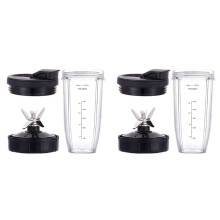 2X for Blender Replacement Parts, 24Oz Cup 7 Fins Extractor Blade, for Nutri Auto IQ BN801 SS101 BL480-30