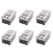 6X Fuente de Alimentacion de Transformador de Tension AC 110/220V A 12V 1A Plata